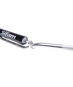 Lenker Motocross Aluminium mit Strebe und Polster silber - 22mm