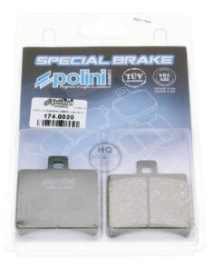 Bremsbeläge Polini organisch für Aprilia SR50, Scarabeo, Baotian BT49QT
