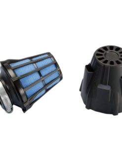 Luftfilter Polini Blue Air Box 37mm gerade schwarz-blau