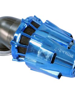 Luftfilter Polini Blue Air Box 37mm 90° blau-schwarz