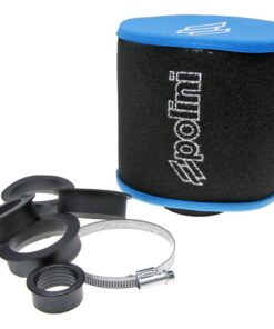 Luftfilter Polini Big Evolution 28-55mm gerade schwarz-blau