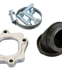 Ansaugstutzen Polini 360 30/31mm für Minarelli liegend mit 26-28mm Mikuni Vergaser