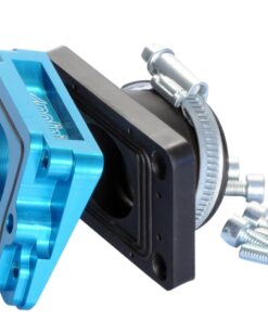 Ansaugstutzen Polini 30/35mm mit Spacer für Piaggio 50 2T mit 24-30mm PWK, PHBH, VHST Vergaser