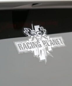 Aufkleber Racing Planet 130x105mm weiß
