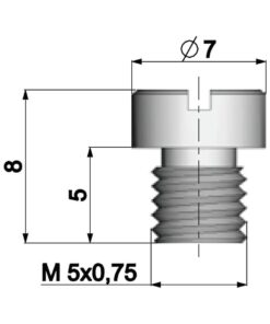 Vergaser Hauptdüse Polini 5mm für Dellorto Vergaser - 84
