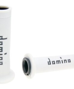 Griffe Satz Domino A010 On-Road weiß / schwarz mit offenen Enden