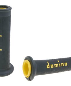 Griffe Satz Domino A010 On-Road schwarz / gelb mit offenen Enden