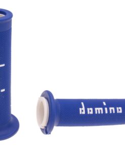 Griffe Satz Domino A010 On-Road blau / weiß mit offenen Enden