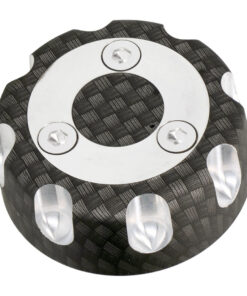 Tankdeckel Aluminium Carbon-Look für Aprilia RX 50, SX 50, Derbi Senda R, Senda SM, Gilera SMT 50, RCR 50