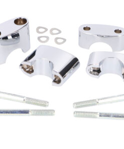 Lenkerklemme / Lenkerauflage Set Chrom für Simson S50, S51, S70