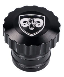 Tankdeckel 66Heroes Aluminium schwarz, Metall-Tank für Piaggio Ciao, Bravo Mofa