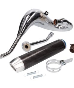 Auspuff Turbo Kit Bufanda Carreras 80 für Derbi Senda (00-), Aprilia RX/SX, Gilera RCR/SMT, Zulu