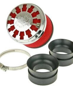 Luftfilter Malossi Red Filter E13 42 / 58mm gerade rot-Chrom