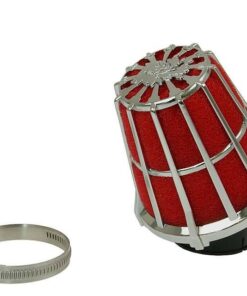 Luftfilter Malossi Red Filter E5 Racing Boxed 38mm 30° Gitter rot-Chrom
