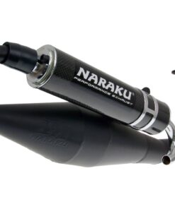 Auspuff Naraku Crossover Schwarz Carbon für GY6 139QMB/QMA