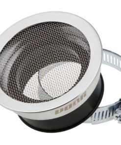 Ansaugtrichter VOCA 48mm Chrom für PWK, Flachschieber-Vergaser