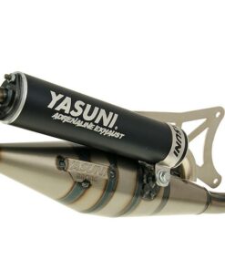 Auspuff Yasuni Scooter Z schwarz für Piaggio