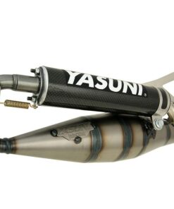 Auspuff Yasuni Carrera 16 Carbon für Minarelli liegend