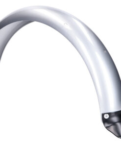 Kotflügel / Schutzblech hinten, silber pulverbeschichtet inkl. Spritzschutz für Simson S50, S51, S70