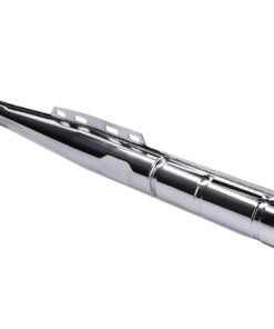 Auspuff 28mm verchromt Originaloptik 2-teilig für Puch Maxi