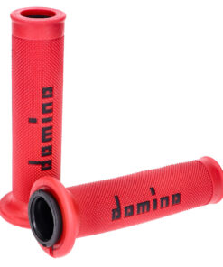 Griffe Satz Domino A010 On-Road rot / schwarz mit offenen Enden