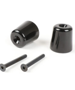 Lenkerendengewichte-Set Vibrationsdämpfer Moto Nostra Vespa GT/GTL 125-200, GTS 125-300, GTV 125-300, Aprilia Scarabeo 400/500, SR Max 125-300, Gilera GP 800, Nexus 125-500, Piaggio Beverly 125-500, Piaggio X10 125, X8 400 282g schwarz glänzend