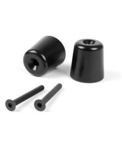 Lenkerendengewichte-Set Vibrationsdämpfer Moto Nostra 282g mattschwarz für Vespa GT, GTL 125-200, GTS 125-300, GTV 125-300, Nexus 125-500, Piaggio Beverly 125-500