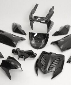 Verkleidungskit 11-teilig schwarz metallic für Yamaha Aerox, MBK Nitro 50ccm, 100ccm 2-Takt