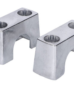 Lenkerklemmen / Klemmbrücken Set für Hercules Prima, KTM, Puch Maxi, Peugeot Mofa