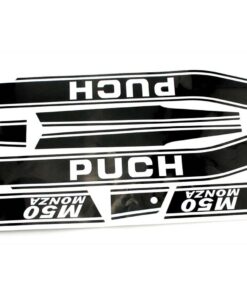 Aufkleber Satz 5 Stück Schwarz/Weiß für Puch M 50 Monza Mokick