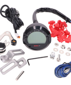 Tachometer Koso Digital DL-03SR LCD Display schwarz d=64mm