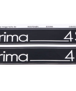 Aufkleber Satz MOGA 105mm x 21mm für Hercules Prima 4S