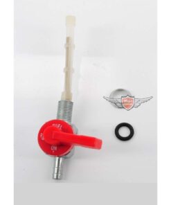 Benzinhahn Anschluss M10 x 1 Kunststoff Rot für Peugeot 103, Mobylette, Motobecane, Garelli