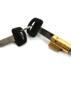 Lenkradschloss Messing 8mm mit 2 Schlüsseln für Puch Maxi, Monza, Cobra, Racing, M 50, MS, DS, MV, Zündapp GTS, KS, CX, CS, ZD, ZA, A, ZR, ZL, ZX, ZS, X 30, Kreidler MF-2, MF 12, 13