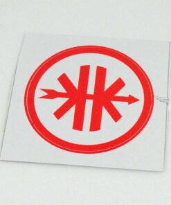 Aufkleber Weiß-Rot 40mm für Kreidler, Florett, Flory, MF, MP