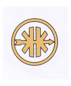 Aufkleber schwarz/gold 3,5cm für Kreidler