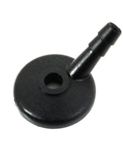 Anschlussstück für Dellorto Benzinschlauch Kunststoff Schwarz für Piaggio Ciao, Bravo, Garelli Bonanza