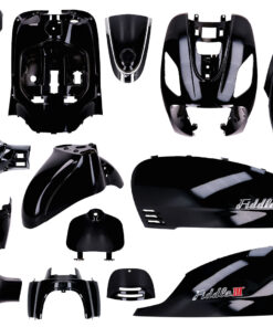 Verkleidungskit schwarz grundiert 16-teilig für SYM Fiddle 3 BJ. 2014-2020