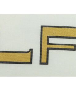 Aufkleber LF gold schwarz 45x20mm für Kreidler Florett