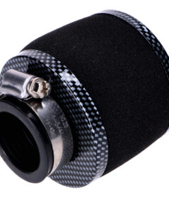 Luftfilter Powerfilter Schaum 35mm 75x80mm Carbon-Look gerade für Puch, Zündapp, Hercules, KTM, DKW, Simson