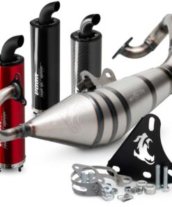 Auspuff Voca Sabotage V2 50/70ccm für Minarelli liegend, Adly Thunderbike AC, Aprilia